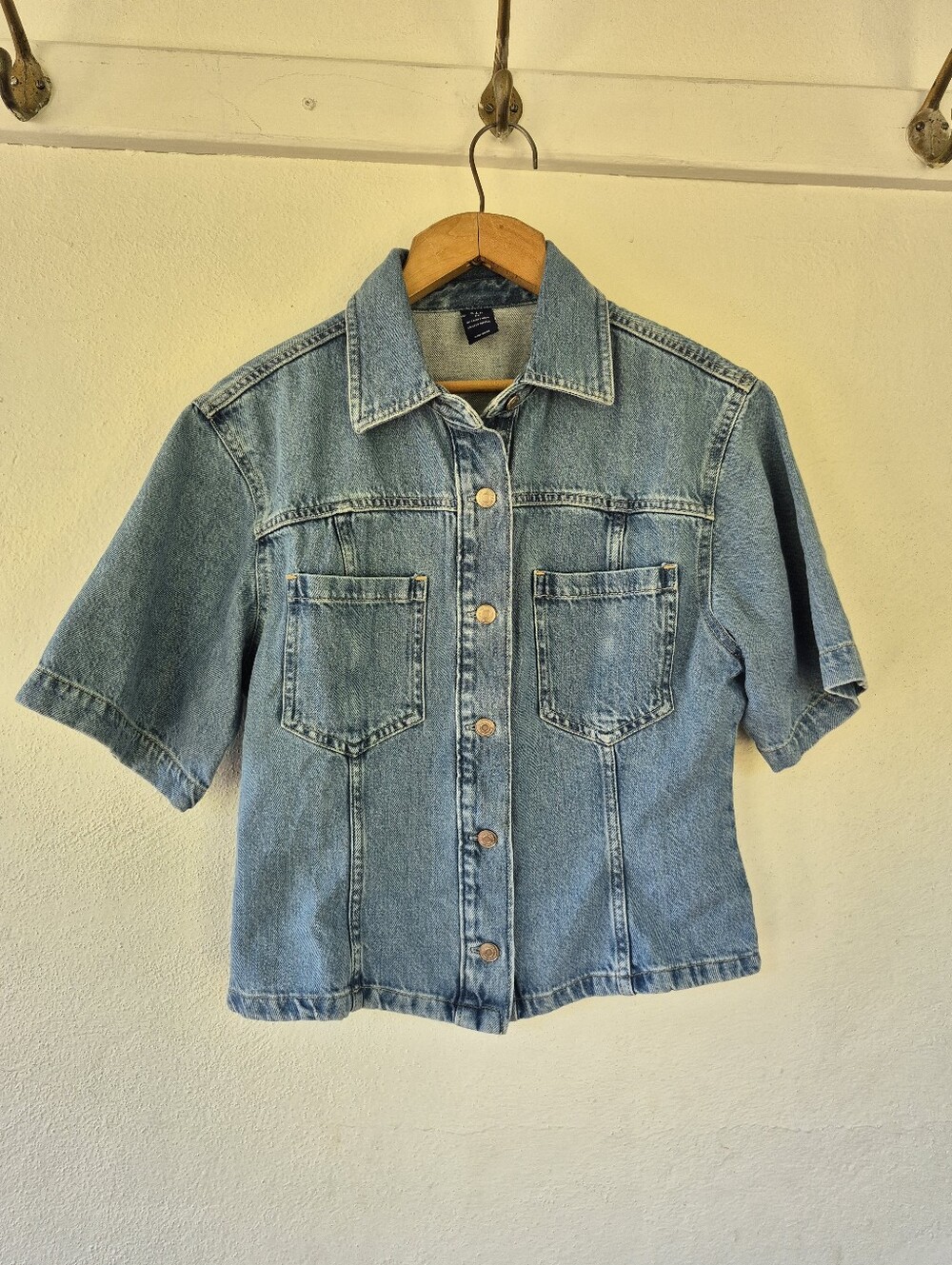 Gap Denim Short Sleeve Jacket Shirt  Small